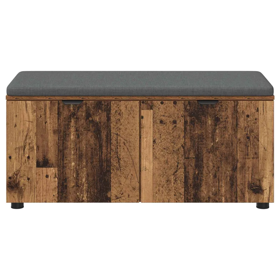 Banc d'entrée avec coussin Bois ancien 100 x 38 x 46 cm - 6