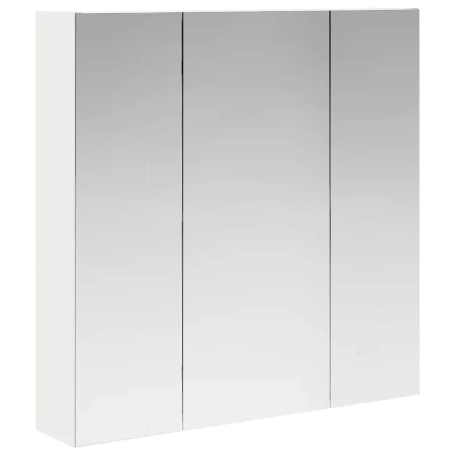 Armoire Miroir de Salle de Bain Blanc 70 x 14,5 x 70 cm - 2