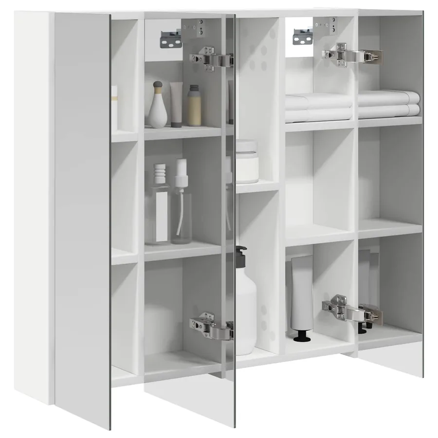 Armoire Miroir de Salle de Bain Blanc 70 x 14,5 x 70 cm - 3