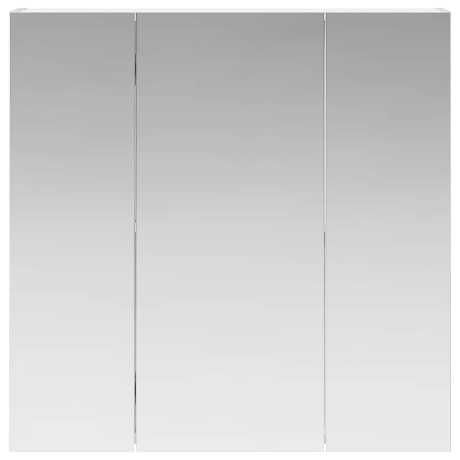 Armoire Miroir de Salle de Bain Blanc 70 x 14,5 x 70 cm - 5