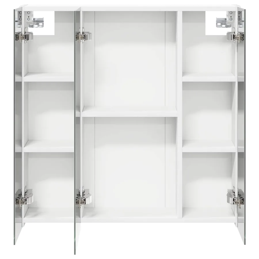 Armoire Miroir de Salle de Bain Blanc 70 x 14,5 x 70 cm - 6