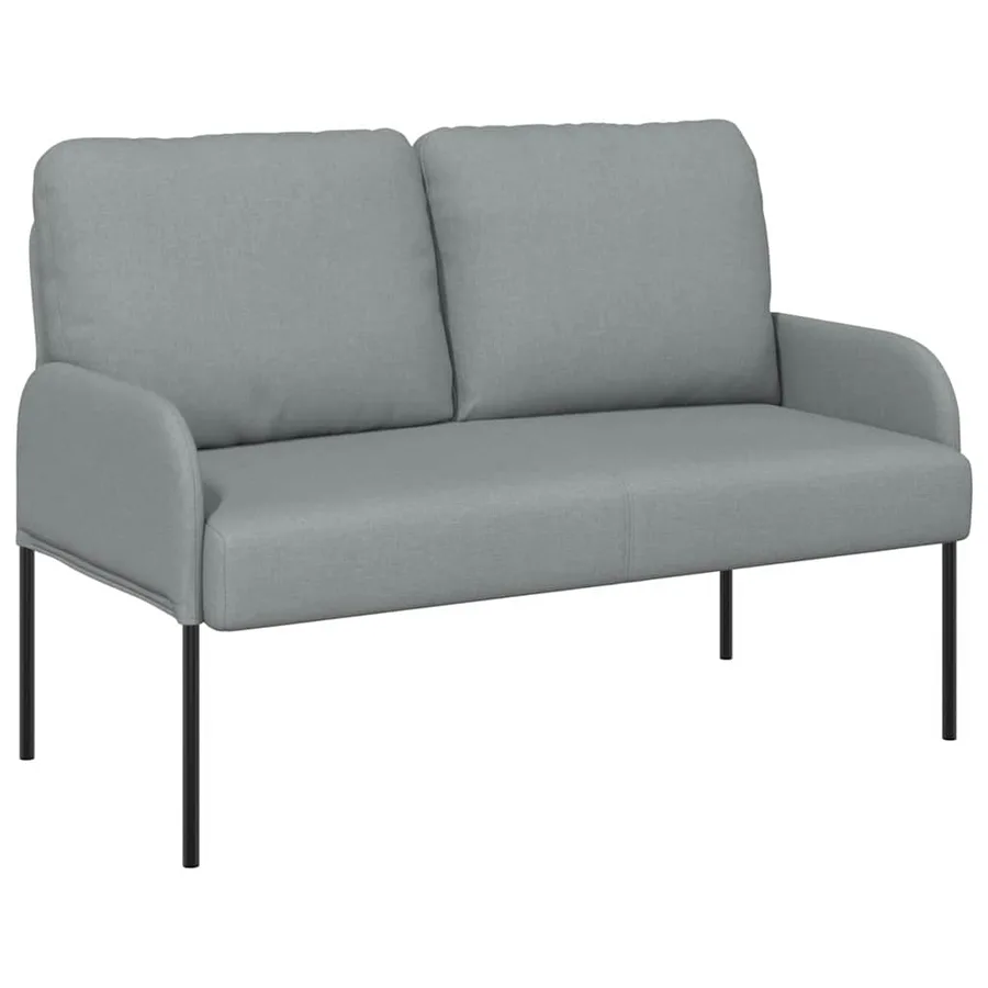 Canapés avec coussin 110cm Gris clair Contreplaqué - 2
