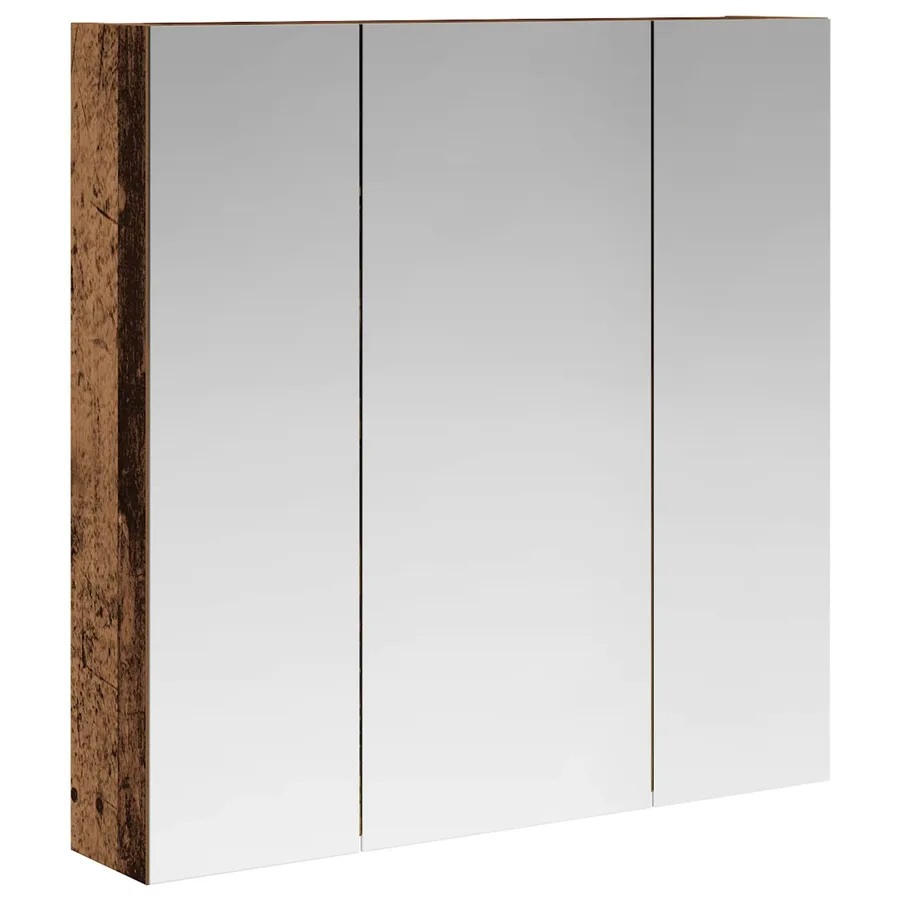 Armoire Miroir de Salle de Bain Bois ancien 70 x 14,5 x 70 cm - 2