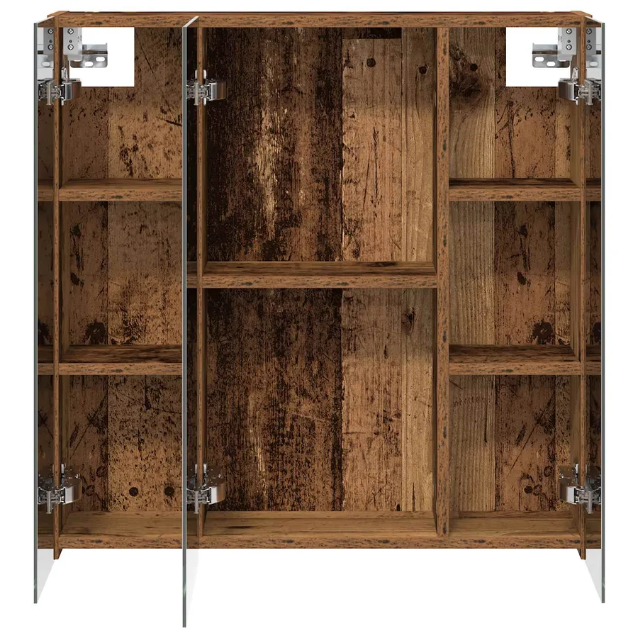 Armoire Miroir de Salle de Bain Bois ancien 70 x 14,5 x 70 cm - 6