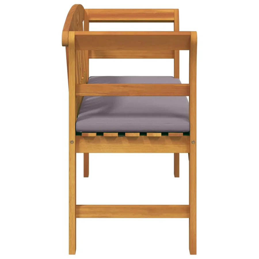 Banc rose Naturel 114 x 46 x 82,5 cm Bois d'Acacia Massif - 5