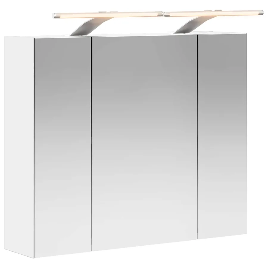 Armoire Miroir de Salle de Bain Blanc 60 x 14,5 x 50 cm - 2