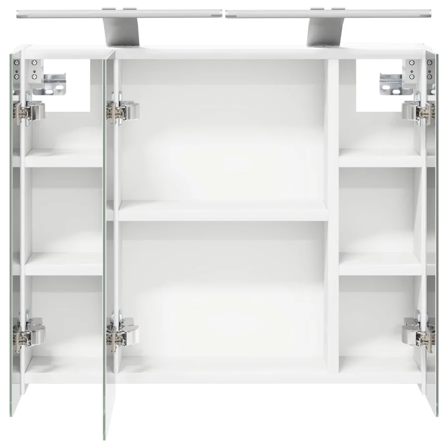 Armoire Miroir de Salle de Bain Blanc 60 x 14,5 x 50 cm - 7