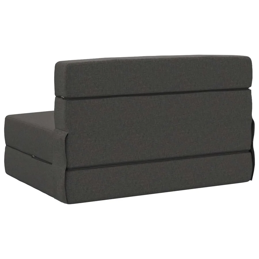 Canapé-lit pliable Gris foncé 70 x 80 x 60 cm Tissu - 5