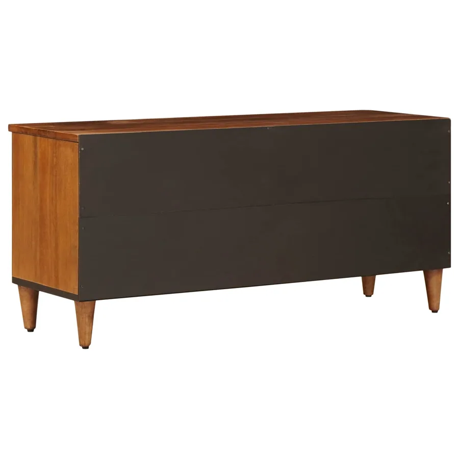 Meuble TV Noyer 100 x 33 x 46 cm Bois de mangue massif - 6