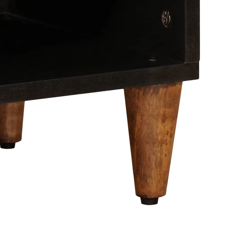Meuble TV Noyer 100 x 33 x 46 cm Bois de mangue massif - 9