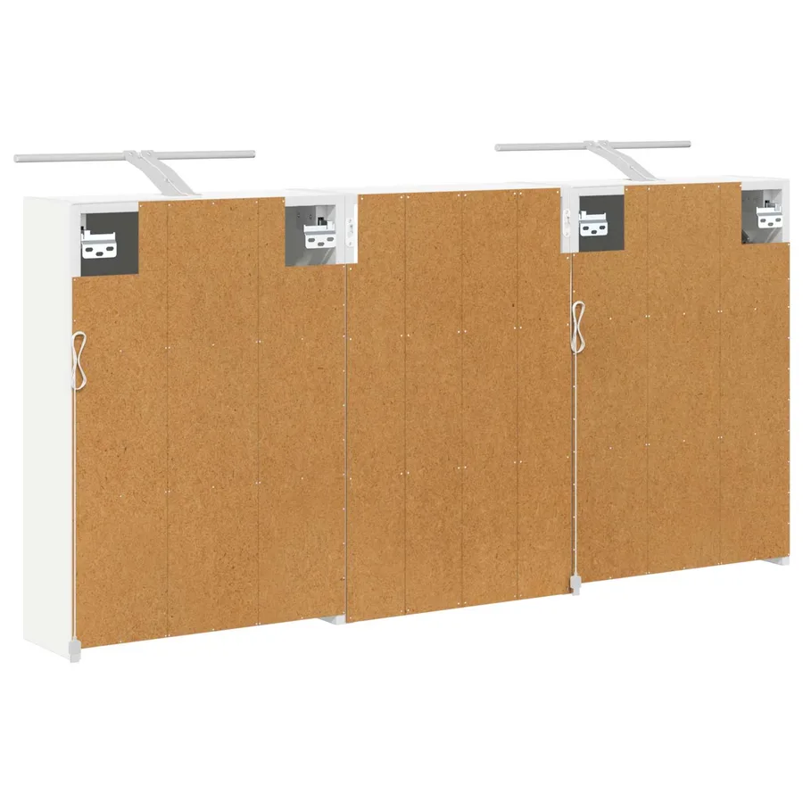 Ensemble de Meubles de Salle de Bain 3 pcs 126 x 16 x 62.5 cm - 9