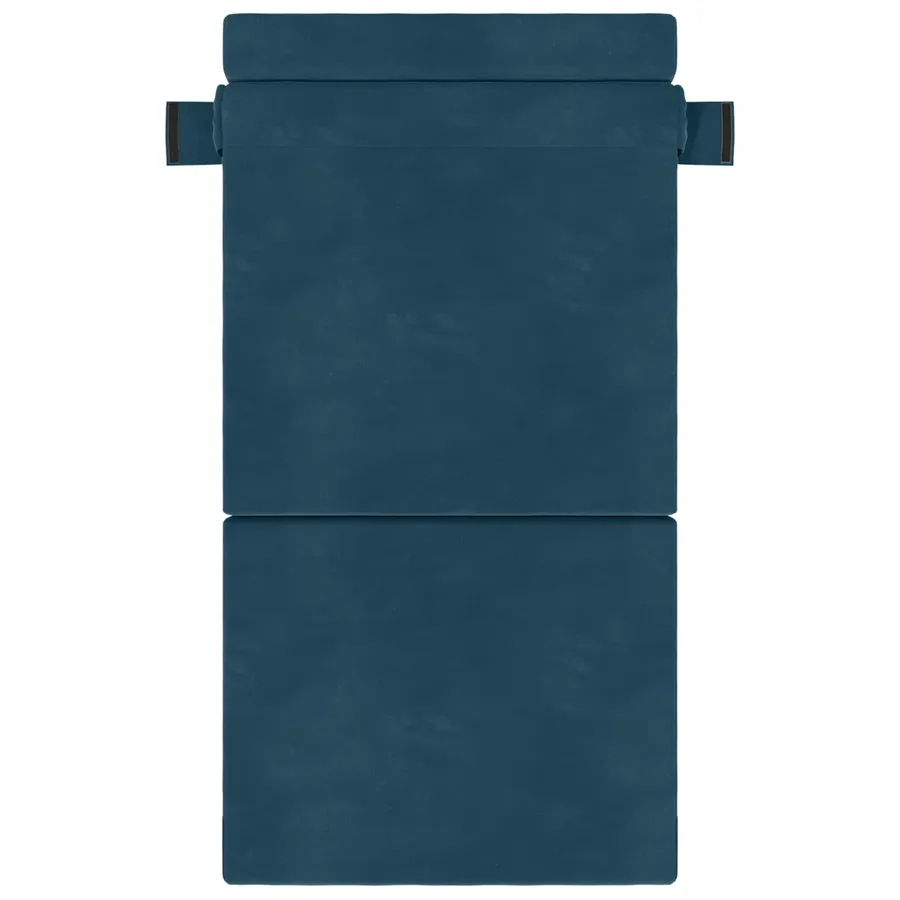 Canapé-lit pliable Bleu 100 x 80 x 60 cm Tissu - 3
