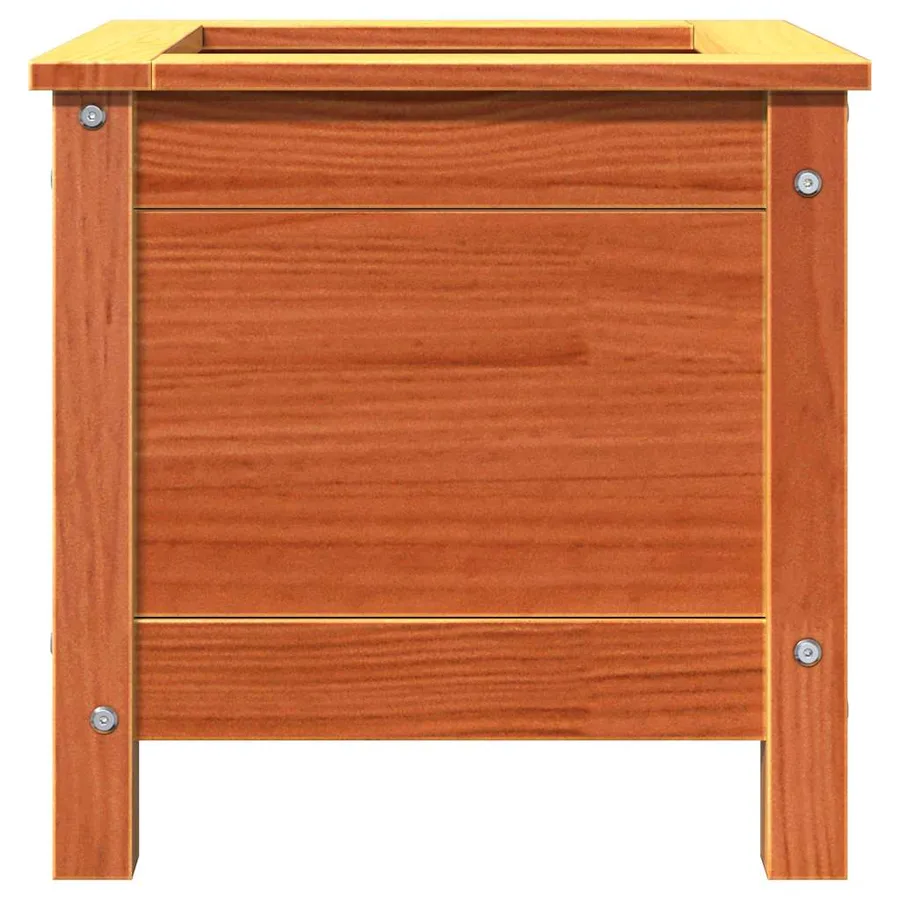 Cache-pot de jardin Brun cire 40 x 40 x 39 cm Pin massif - 5