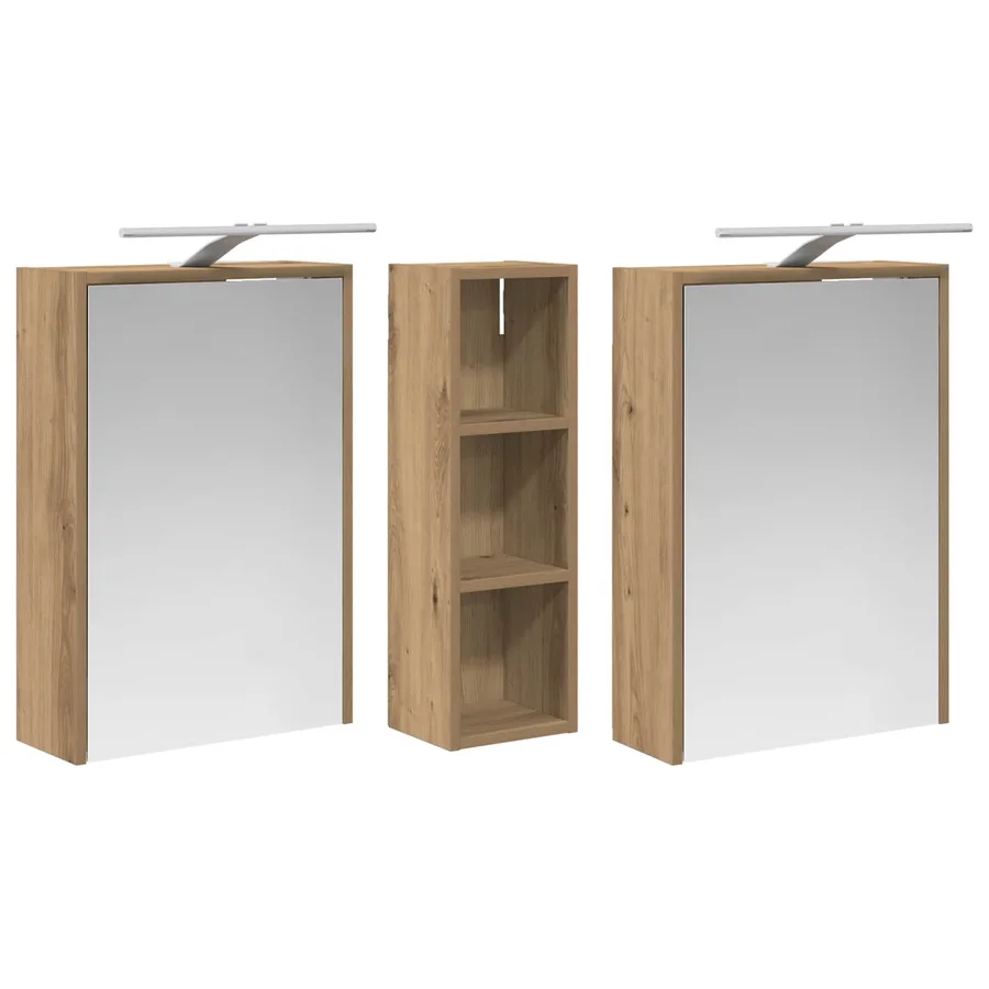 Ensemble de Meubles de Salle de Bain 3 pc 106 x 16 x 62,5 cm - 5