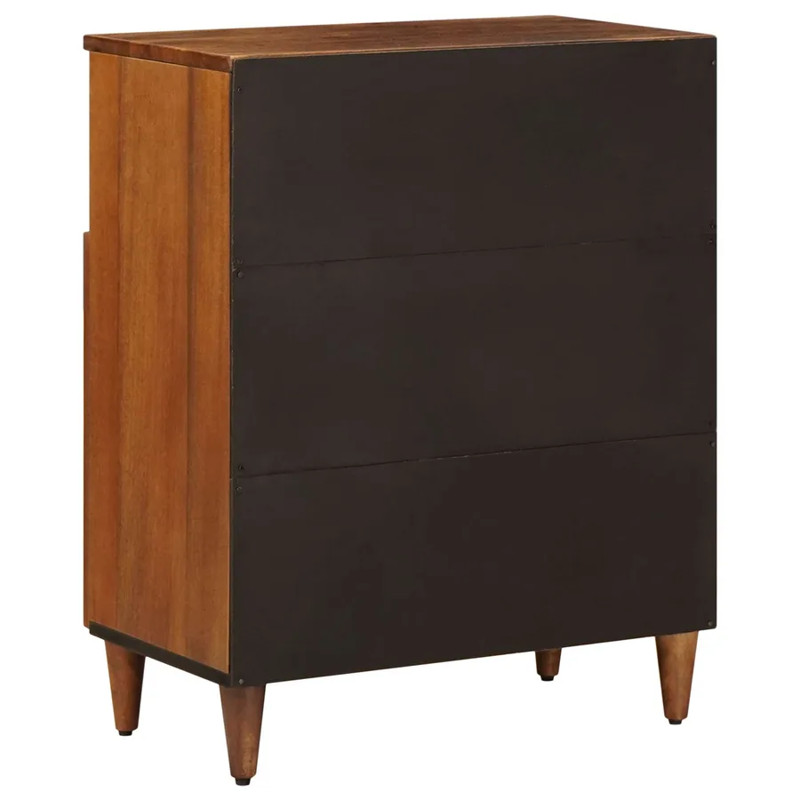 Buffet avec porte Noyer 60 x 33 x 75 cm Bois de mangue massif - 6
