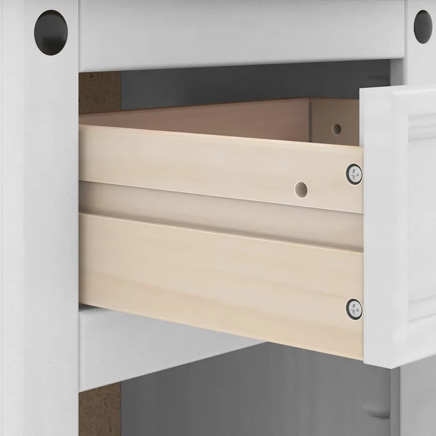 Table de chevet Corona Blanc 45 x 35 x 64 cm Pin massif - 10