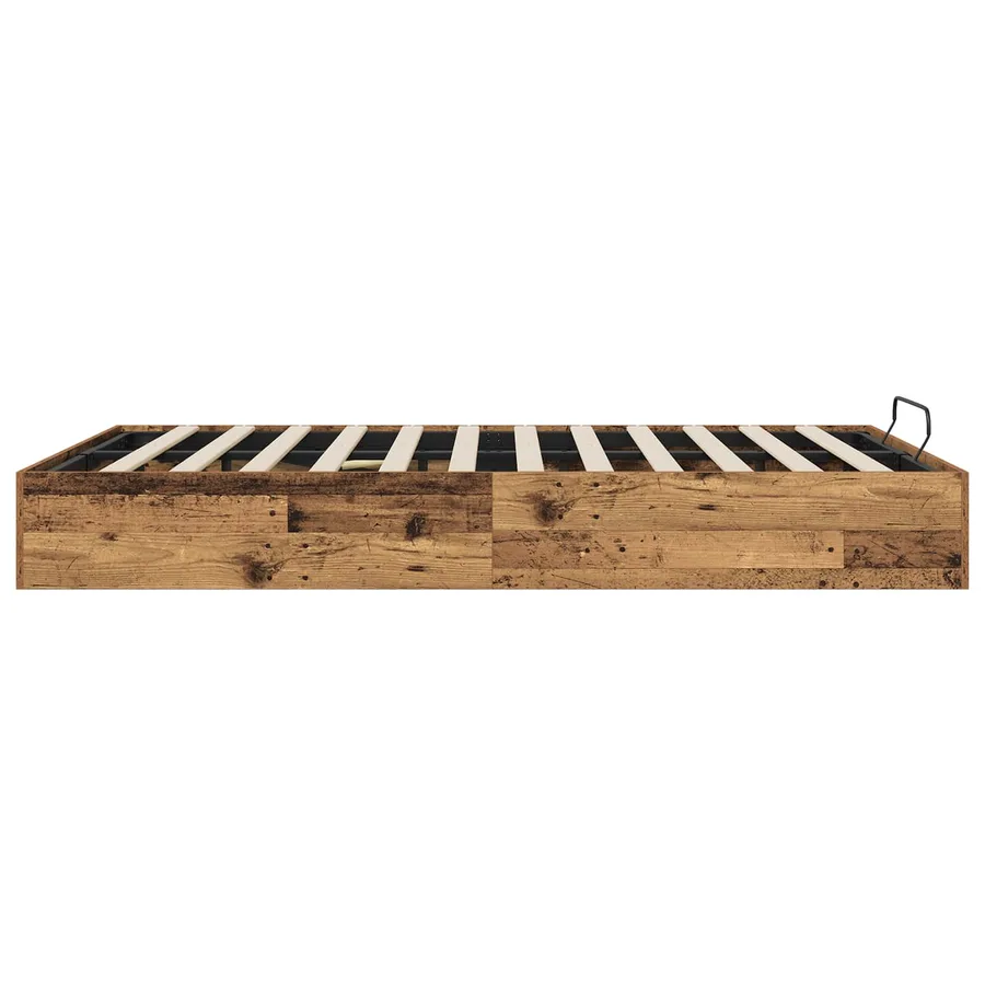 Cadre de lit ottoman Bois ancien 203 x 150 x 25 cm - 6