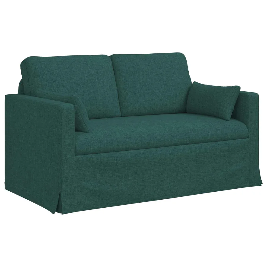 Ensemble de Canapés 2 pcs Vert foncé 139 x 78 x 80 cm tissu - 5