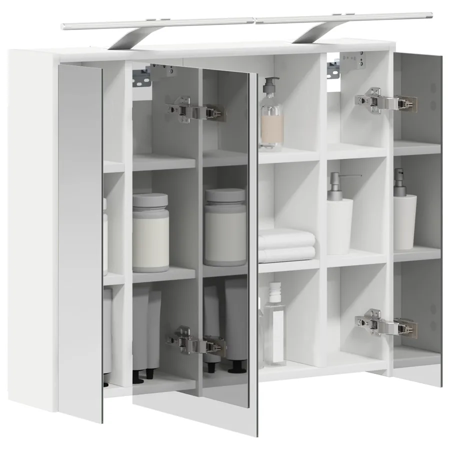 Armoire Miroir de Salle de Bain Blanc 73,5 x 16 x 62,5 cm - 3