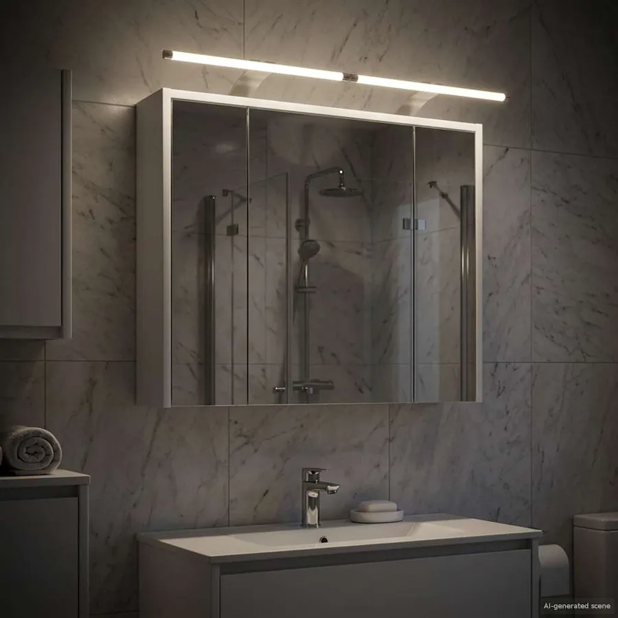 Armoire Miroir de Salle de Bain Blanc 73,5 x 16 x 62,5 cm - 4