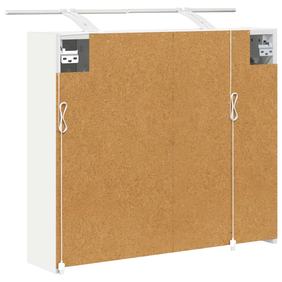 Armoire Miroir de Salle de Bain Blanc 73,5 x 16 x 62,5 cm - 9
