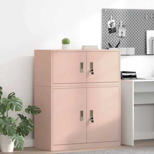 Armoire de rangement Rose 90 x 40 x 40 cm Acier
