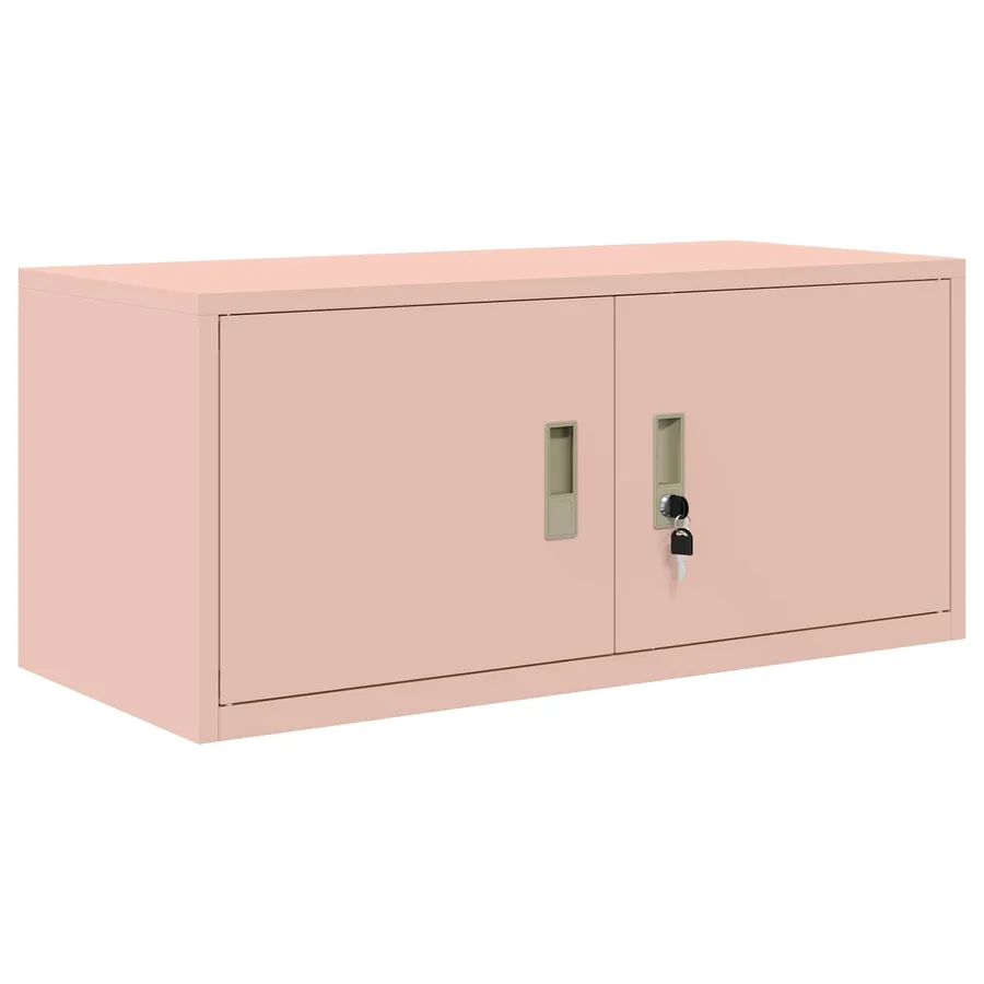 Armoire de rangement Rose 90 x 40 x 40 cm Acier - 2