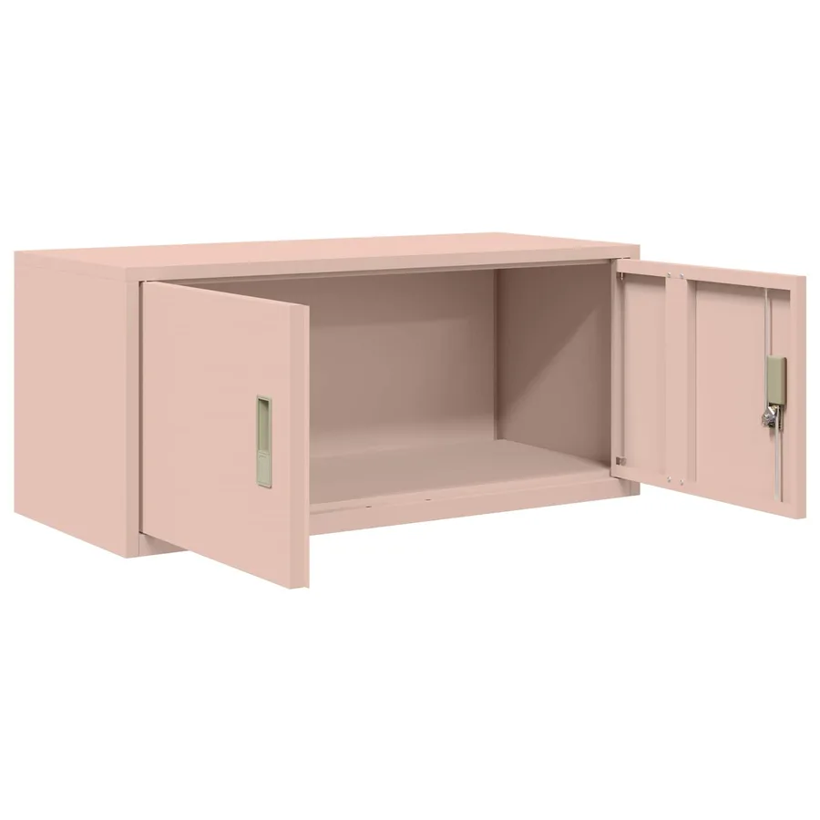 Armoire de rangement Rose 90 x 40 x 40 cm Acier - 5