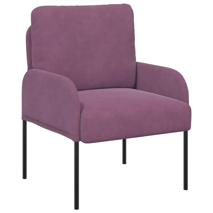 Ensembles de canapés 3 pcs Violet 115 x 56 x 80 cm Contreplaqué - 4