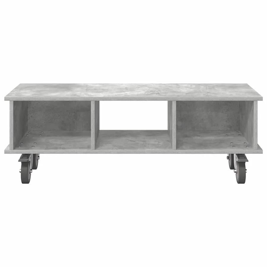 Meuble TV Gris béton 100 x 35 x 35 cm Bois d'ingénierie - 5