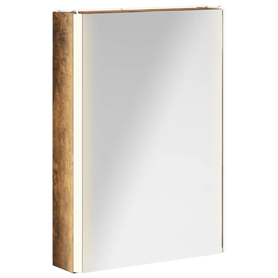 Armoire Miroir de Salle de Bain Chêne fumé 43 x 11,5 x 60,5 cm - 2