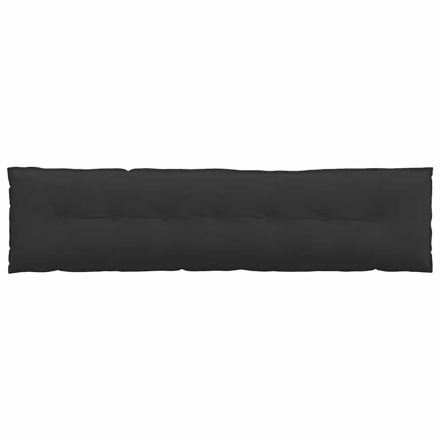 Coussin de Dos Noir 200 x 50 cm Tissu en microfibre - 6
