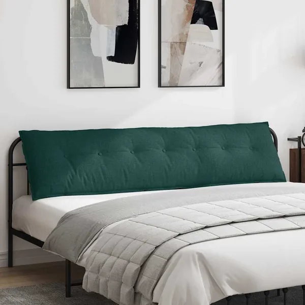 Coussin de Dos Vert foncé 200 x 19 x 50 cm tissu