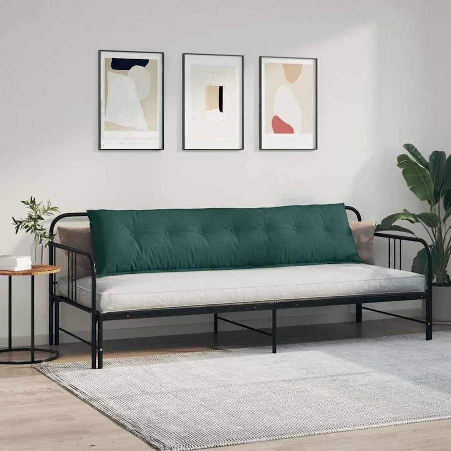 Coussin de Dos Vert foncé 200 x 19 x 50 cm tissu - 4