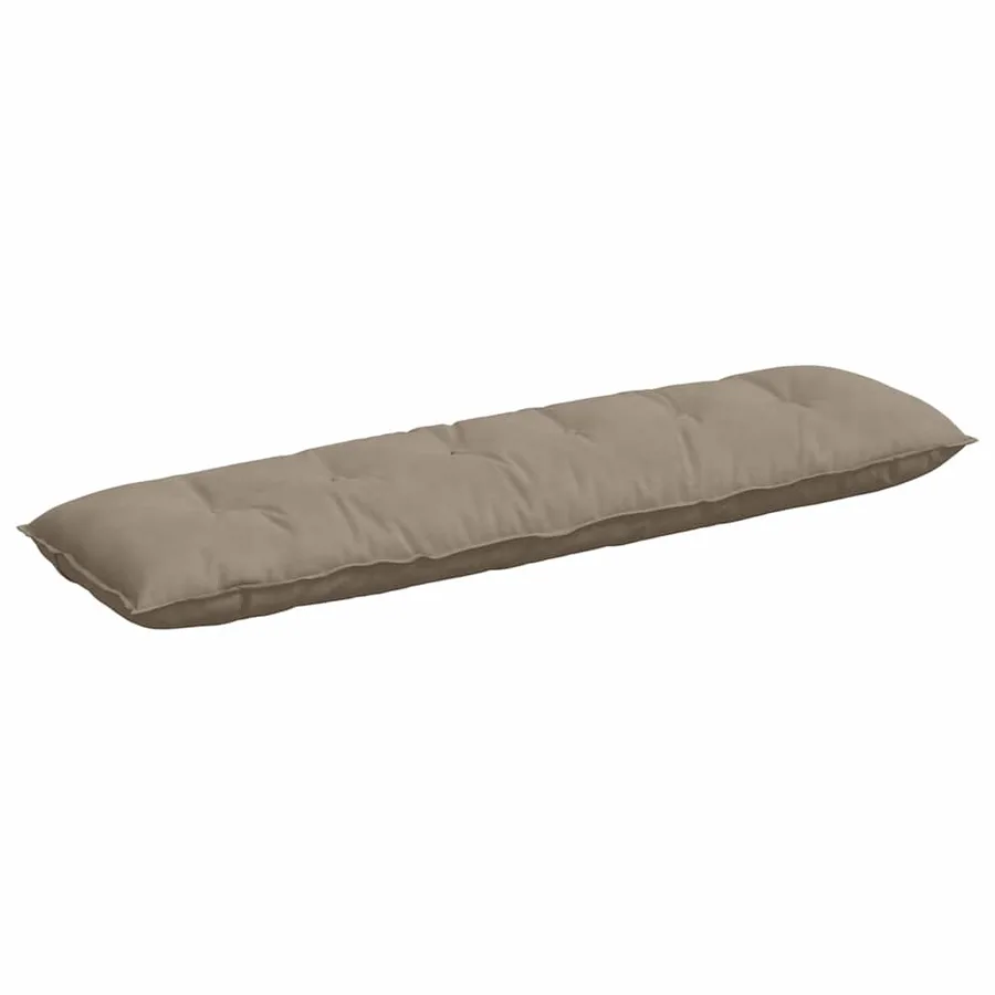 Coussin de Dos Taupe 180 x 50 cm Tissu en microfibre - 2