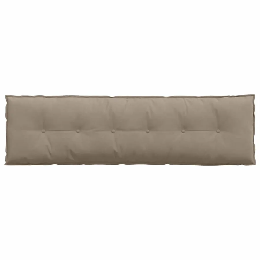 Coussin de Dos Taupe 180 x 50 cm Tissu en microfibre - 6