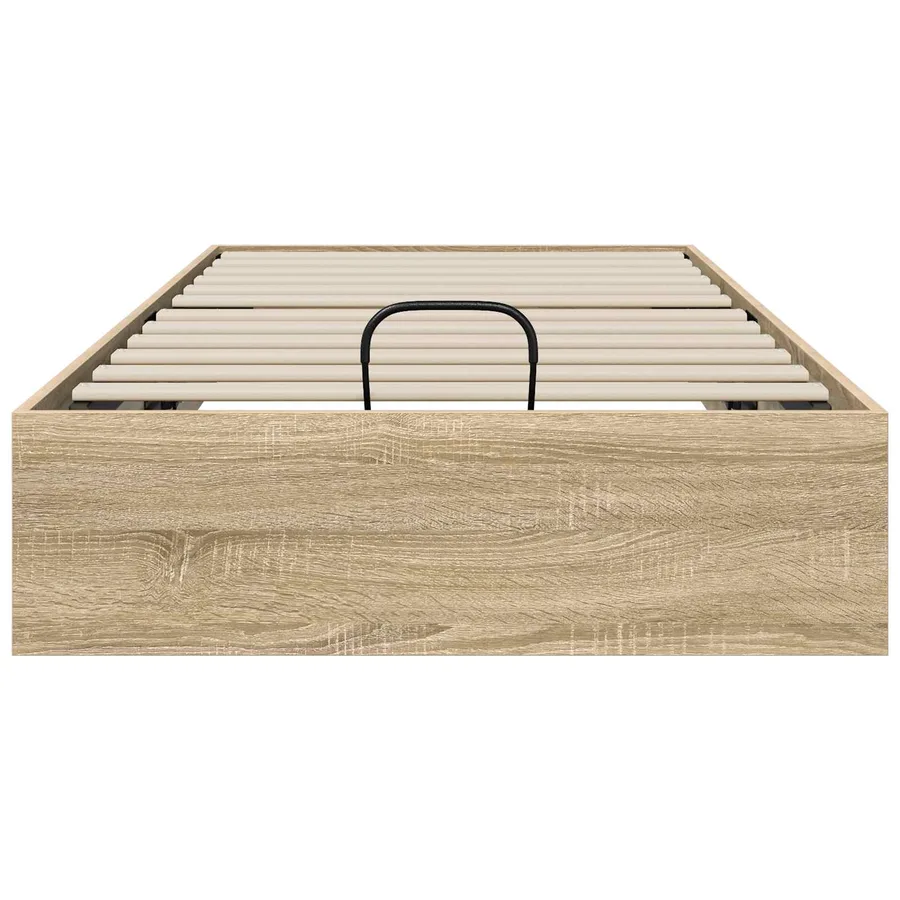 Cadre de lit ottoman avec stockage Chêne Sonoma 75,5 x 190 cm - 5