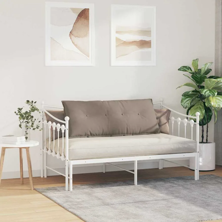 Coussin de Dos Taupe 120 x 50 cm Tissu en microfibre - 4