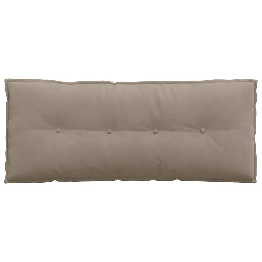 Coussin de Dos Taupe 120 x 50 cm Tissu en microfibre - 6