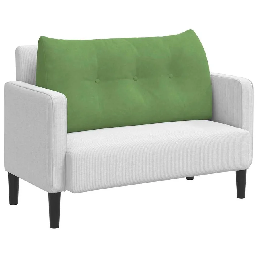 Coussin de Dos Vert clair 100 x 24 x 50 cm Velours - 3