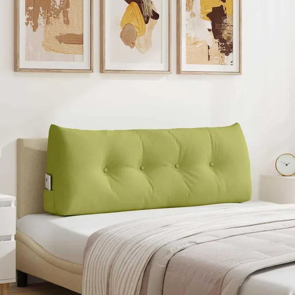 Coussin de Dos Vert clair 120 x 24 x 50 cm tissu