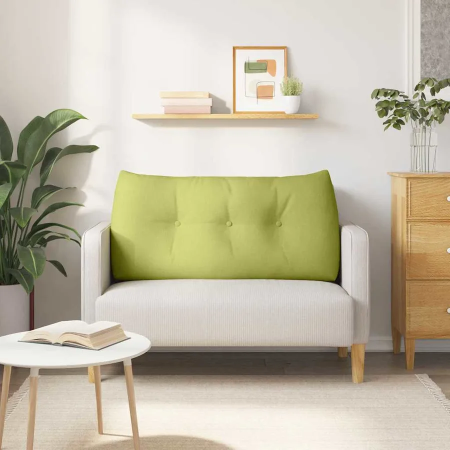 Coussin de Dos Vert clair 120 x 24 x 50 cm tissu - 4
