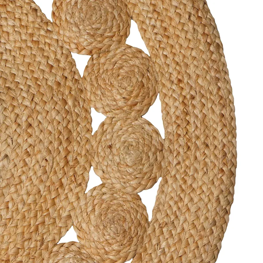 Tapis de surface Naturel 100 x 152 cm Jute - 4