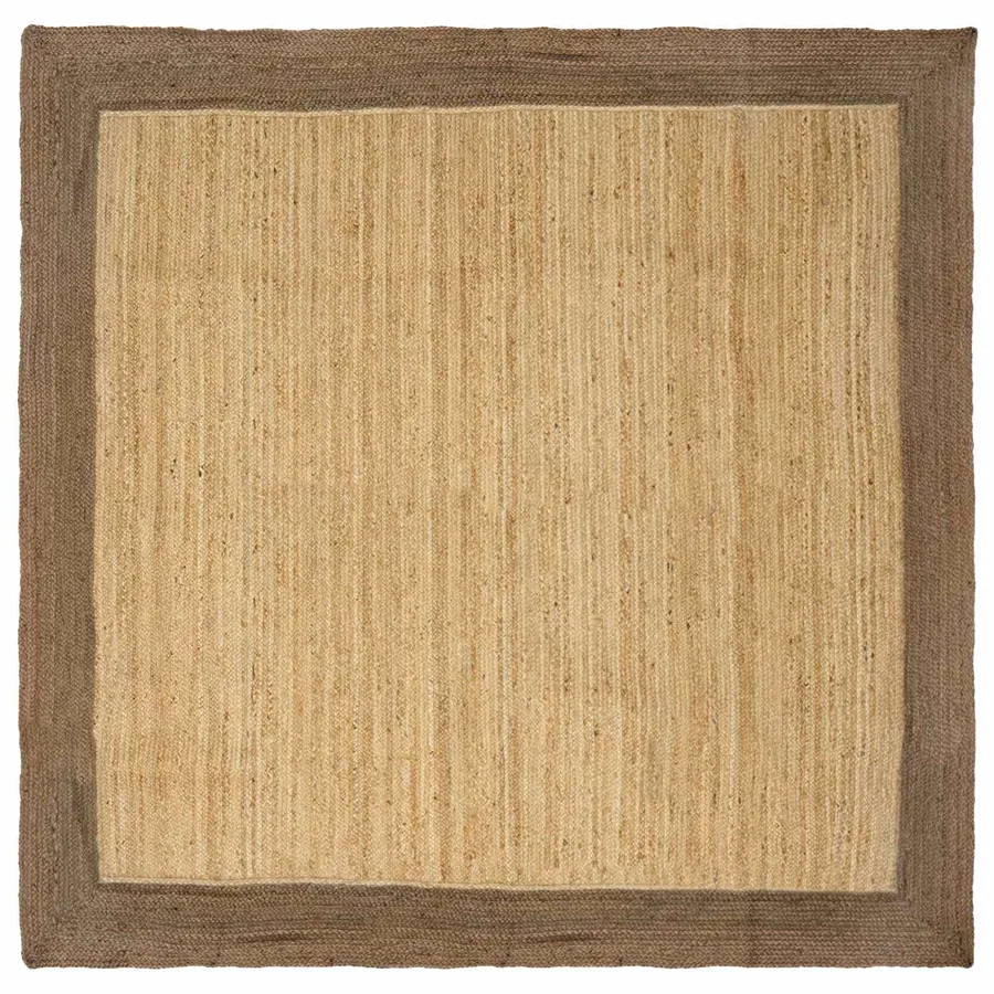Tapis de surface Gris 300 x 300 cm Jute
