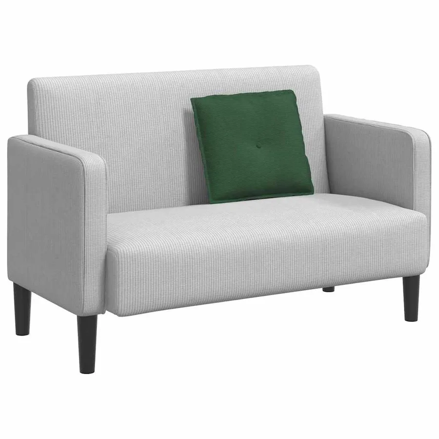 Coussin de Dos Vert Jungle 50 x 45 cm Tissu en velours côtelé - 3