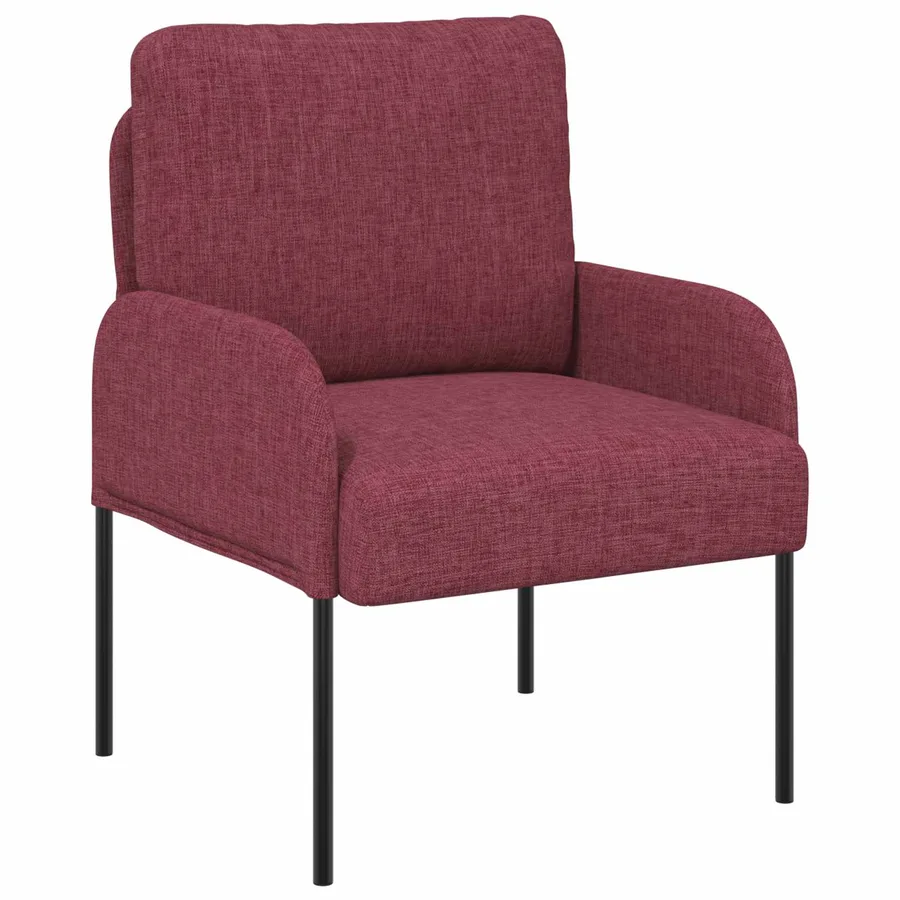 Ensembles de canapés 3 pcs Bordeaux 115 x 56 x 80 cm - 4