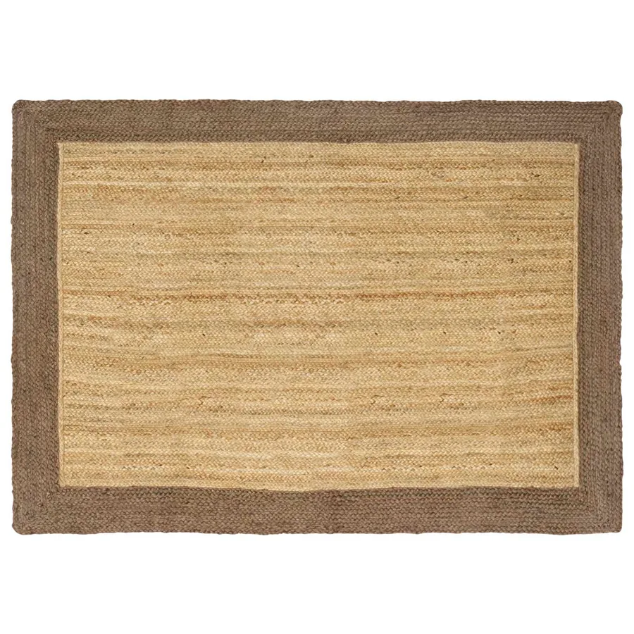 Tapis de surface Gris 140 x 200 cm Jute