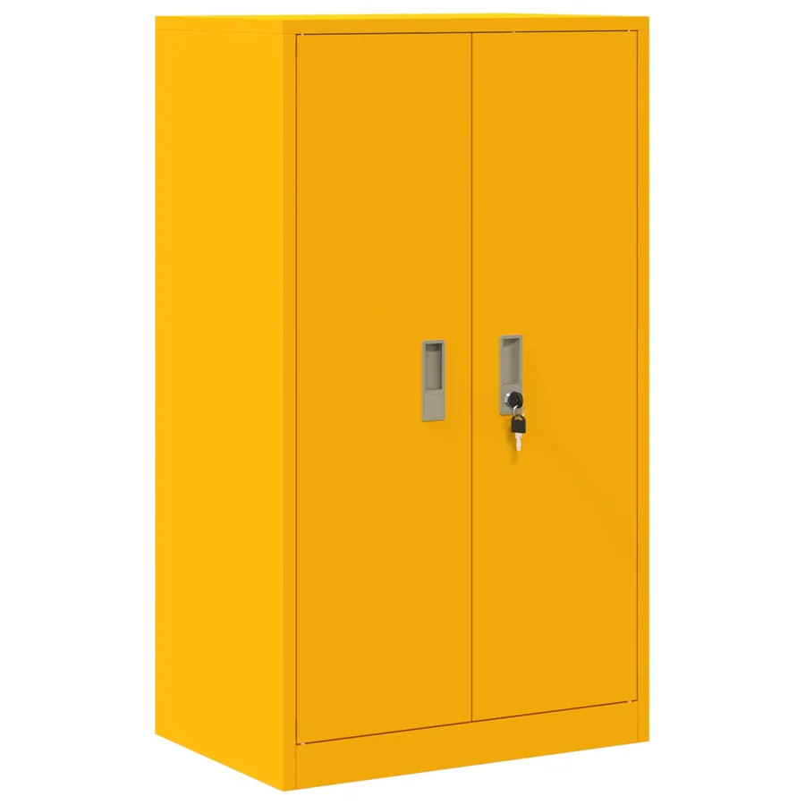 Armoire de rangement Jaune moutarde 60 x 40 x 105 cm Acier - 2