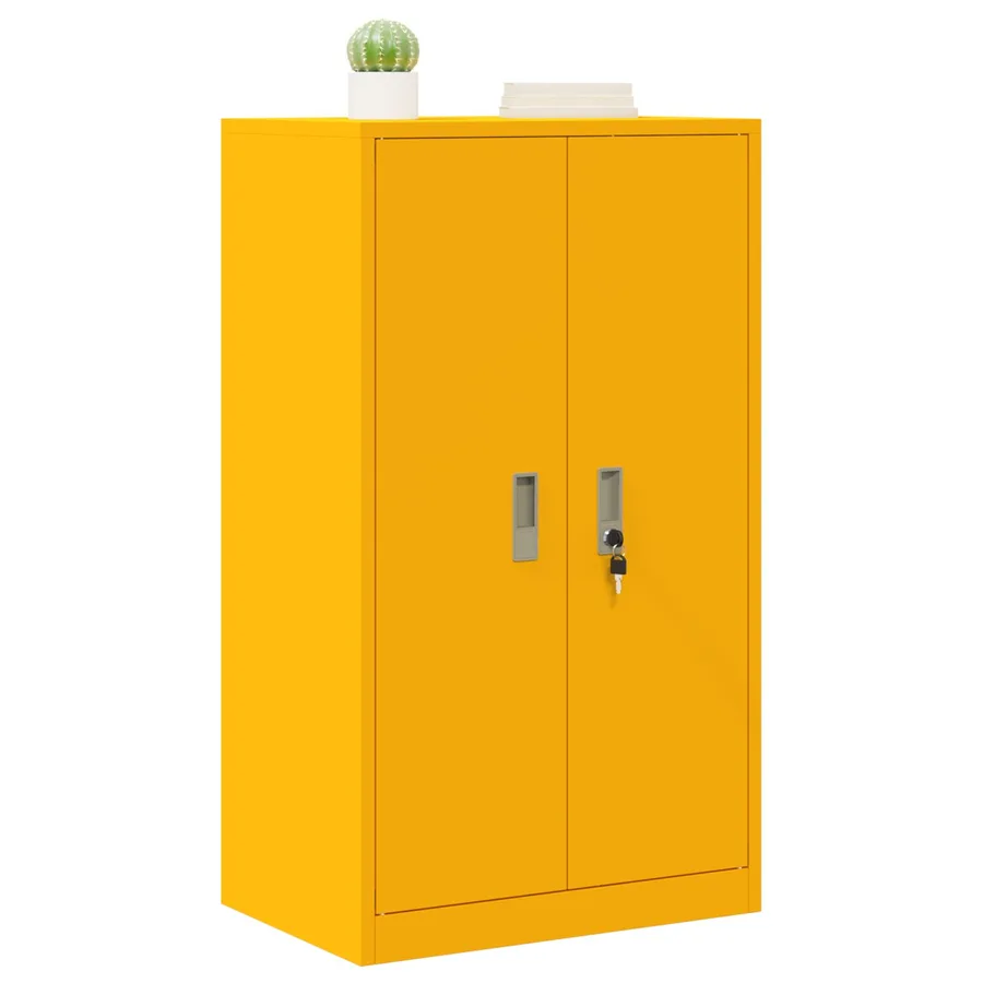Armoire de rangement Jaune moutarde 60 x 40 x 105 cm Acier - 3