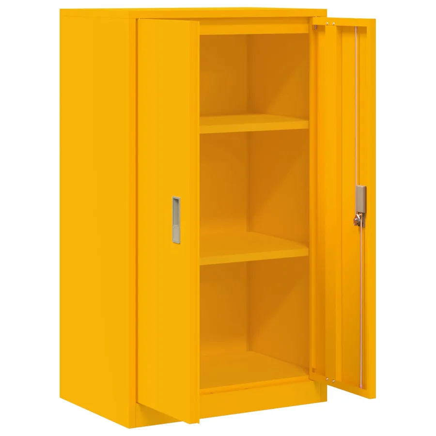 Armoire de rangement Jaune moutarde 60 x 40 x 105 cm Acier - 5